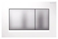 Клавиша Geberit Sigma Type 30 115.883.KL.1, пластик, белый/хром матовый - Gidratop.ru изображение
