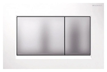 Клавиша Geberit Sigma Type 30 115.883.KL.1, пластик, белый/хром матовый