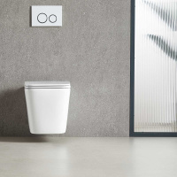 Унитаз подвесной Tornado Q-Line VT1-12T безободковый, цвет белый, ультратонкое soft-close сиденье - Gidratop.ru изображение