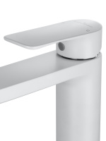 Смеситель для раковины WONZON & WOGHAND Line, Белый матовый (WW-A40732-MW) - Gidratop.ru изображение