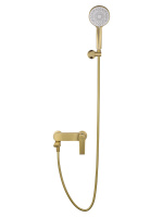 Смеситель для ванны с душем WONZON & WOGHAND BRILLIANT, Брашированное золото (WW-88037079-BG) - Gidratop.ru изображение