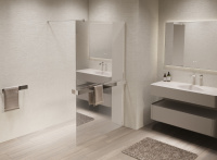 Душевая перегородка Walk-In VSW-1HR900MR, 900*2000, хром, стекло зеркальное - Gidratop.ru изображение