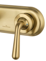 Смеситель для раковины встраиваемый WONZON & WOGHAND STEAM, Брашированное золото (WW-88869008- BG) - Gidratop.ru изображение