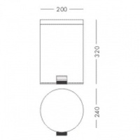 Colombo Hotel Collection Ведро для мусора 5л, с крышкой и педалью, цвет: нержавеющая сталь - Gidratop.ru изображение