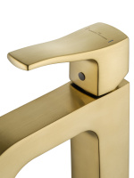 Смеситель для раковины WONZON & WOGHAND FLEX, Брашированное золото (WW-88018072-BG) - Gidratop.ru изображение