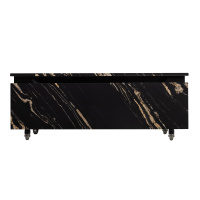 SLIDER Тумба с одним выкатным ящиком, черный Фьюжн, 996x476x300, SLIDER-1000-1C-PI-NF-P - Gidratop.ru изображение