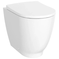 Приставной унитаз Geberit Acanto 500.602.01.2, безободковый, Alpine - Gidratop.ru изображение