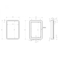 Зеркало для ванной ABBER Kristall AT6701Opal с подсветкой - Gidratop.ru изображение