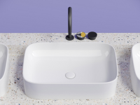 Умывальник чаша накладная прямоугольная Element 605x380x150мм - Gidratop.ru изображение