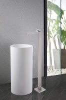 Смеситель ABBER Daheim AF8241SP напольный для раковины, сатин - Gidratop.ru изображение