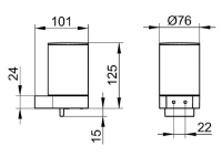 Держатель с дозатором жидкого мыла Keuco Plan 14951370000 с насосиком, черный матовый - Gidratop.ru изображение