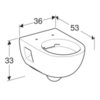 Подвесной унитаз Geberit Renova Premium 203070000 Nr.1 безободковый Remfree - Gidratop.ru изображение