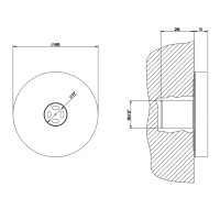 Gessi Body Jets боковая форсунка с распылителем, цвет Black Metal Brushed PVD - Gidratop.ru изображение