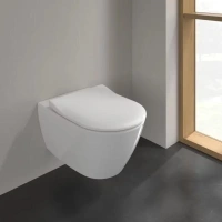 Подвесной безободковый унитаз Villeroy&Boch Subway 2.0 5614 R0R1, альпийский белый CeramicPlus - Gidratop.ru изображение