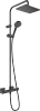 Душевая система Hansgrohe Vernis Shape Showerpipe 230 матовый черный (26097670) - Gidratop.ru изображение