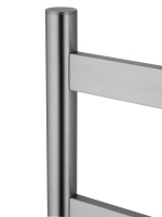 Полотенцесушитель электрический напольный WONZON & WOGHAND ESSEN, Брашированный никель (WW-A406-BR) - Gidratop.ru изображение