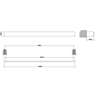 Gessi Rettangolo полотенцедержатель 60см, цвет: хром - Gidratop.ru изображение