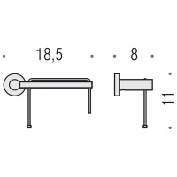 Colombo Plus Держатель для т/б., Dx, подвесной, цвет: хром - Gidratop.ru изображение