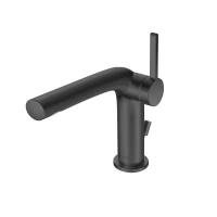 Смеситель Keuco Edition 400 51504130002 для раковины, с донным клапаном, черный матовый - Gidratop.ru изображение