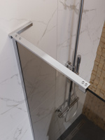 Душевая перегородка BelBagno UNO-L-1-TB-90-BR-Cr - Gidratop.ru изображение