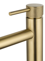 Смеситель для раковины высокий WONZON & WOGHAND, Брашированное золото (WW-H1062-BG) - Gidratop.ru изображение