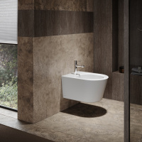 Биде подвесное 540*380*290 мм, цвет: белый - Gidratop.ru изображение