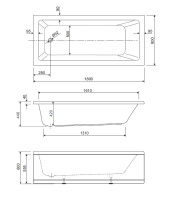 Акриловая ванна CEZARES PLANE SOLO MINI-180-80-42-W37 - Gidratop.ru изображение