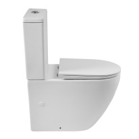 Унитаз-компакт безободковый BelBagno SFERA-R BB2141CPR/BB902SC - Gidratop.ru изображение
