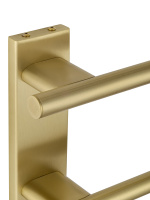 Полотенцесушитель электрический WONZON & WOGHAND NÜRNBERG, Брашированное золото (WW-AL342-BG) - Gidratop.ru изображение