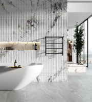 Полотенцесушитель электрический с полкой WONZON & WOGHAND BONN, Черный матовый (WW-AL402-MB) - Gidratop.ru изображение