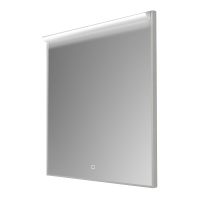 Зеркало в алюминиевой раме с подсветкой, с сенсорным выключателем SPC-UNO-800-800-TCH, 800x50x800 - Gidratop.ru изображение