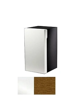 Шкаф Keuco Edition 300 30330 216801 подвесной 35 см, корпус белый глянцевый, фасад шпон грецкого ореха, петли слева