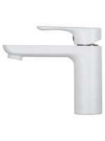 Смеситель для раковины WONZON & WOGHAND Line, Белый матовый (WW-A40732-MW) - Gidratop.ru изображение