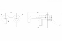 Смеситель ABBER Wasser Kreis AF8112G для раковины скрытого монтажа, золото матовое - Gidratop.ru изображение