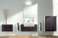 Шкаф средний Keuco Edition 100 10212 783302, корпус черный/фронт черный - Gidratop.ru изображение