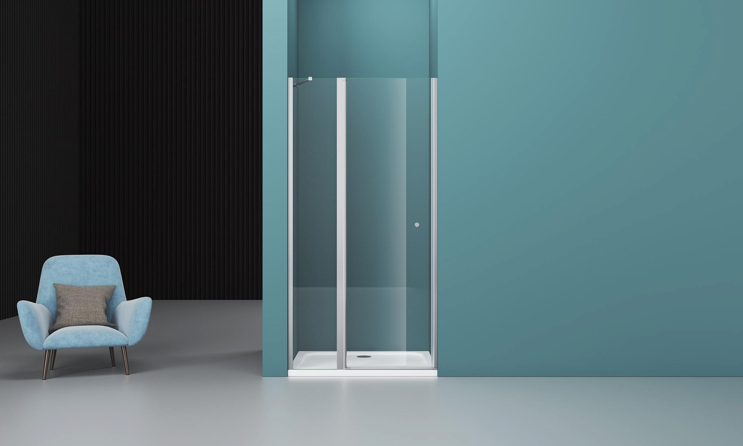 Душевая дверь BelBagno ETNA-B-12-60/60-C-Cr-90