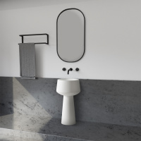 Раковина отдельностоящая ABBER Stein AS2508 белая матовая - Gidratop.ru изображение