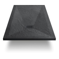 Поддон для душа из искусственного камня VST-4SR9013A, 1300*900*30, антрацит - Gidratop.ru изображение