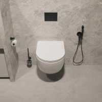 Унитаз подвесной Tornado Evo VT1-34ST, цвет белый, ультратонкое soft-close сиденье - Gidratop.ru изображение