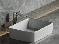Умывальник чаша накладная прямоугольная Element 480x370x130мм - Gidratop.ru изображение
