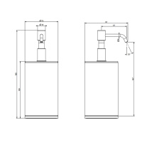 GESSI Tondo дозатор для жидкого мыла настольный белый, цвет: Black XL - Gidratop.ru изображение