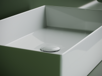 Раковина накладная прямоугольная 601x361x130, цвет белый, арт. CN6070 - Gidratop.ru изображение