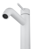 Смеситель для раковины высокий WONZON & WOGHAND, Белый матовый (WW-H1062-MW) - Gidratop.ru изображение