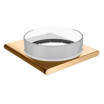 Чаша хрустальная для мелочей Keuco Edition 400 11549039000, держатель бронза шлифованная