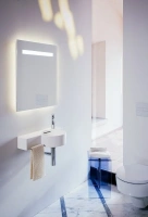 Раковина Laufen Val 8.1528.4.000.106.1, 55 x 31 см, подрезаемая до 43 см, крыло слева, белая - Gidratop.ru изображение