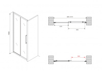 Душевая дверь ABBER Schwarzer Diamant AG30100MH - Gidratop.ru изображение