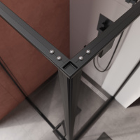 Душевой уголок Cezares LINER-A-1-90-C-NERO-L - Gidratop.ru изображение