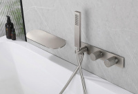 Смеситель ABBER Rund AF8731SP для ванны скрытого монтажа, сатин - Gidratop.ru изображение