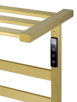 Полотенцесушитель электрический WONZON & WOGHAND FRANKFURT, Брашированное золото (WW-A1026-BG) - Gidratop.ru изображение