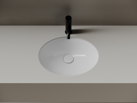 Раковина встраиваемая снизу Ceramicanova Era 465x380x190 мм, с отверстием слива - перелива, белый, арт.CN15005 - Gidratop.ru изображение